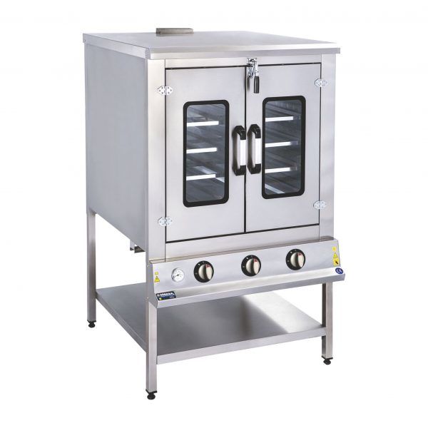 100x100 Çift Kapı Pasta Börek Fırını Gazlı Ce