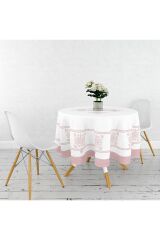 KANAVİÇE DESENLİ YUVARLAK MASA ÖRTÜSÜ 140 CM