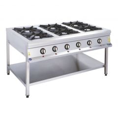 Görkem 6 Lı Taban Raflı Ocak Gazlı Ce Süper Yanışlı