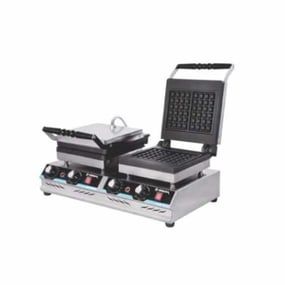 Görkem Çiftli Lüks Kare Waffle Makinası Elk.