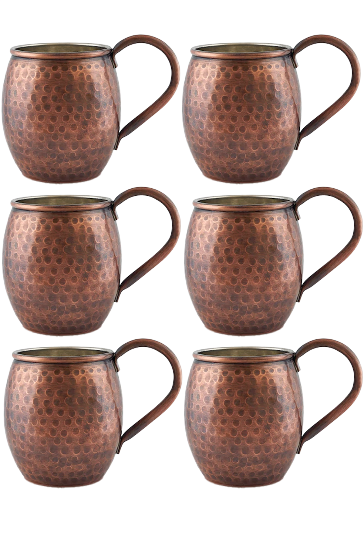 Moscow Mule Bardak El Dövme 500 Ml 6lı Takım Oksit