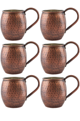 Moscow Mule Bardak El Dövme 500 Ml 6lı Takım Oksit