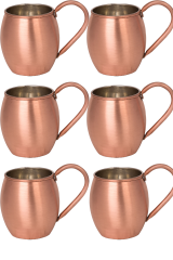 Moscow Mule Bardak Düz 500 Ml 6lı Takım Skoç