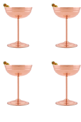 Zo-martini Kadeh Düz 250 Ml 4lü Kırmızı