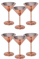 Martini Kadeh Düz 250 Ml 6lı Takım Kırmızı
