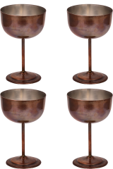 Vino Kadeh 2 No Düz 400 Ml 4lü Takım Oksit