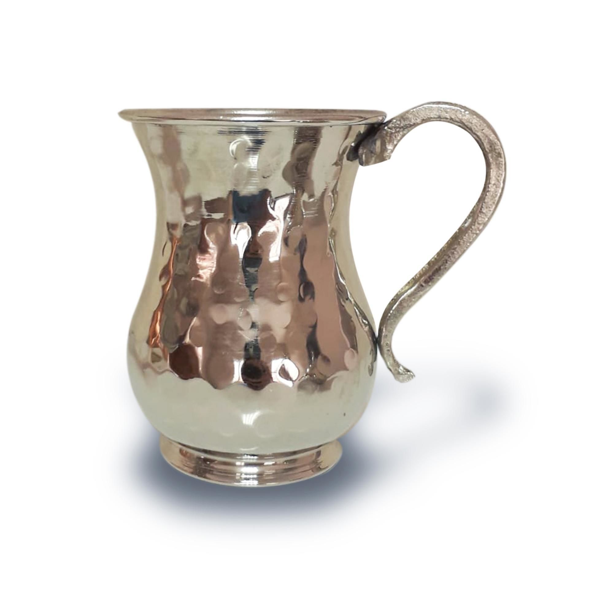 Kordonsuz Maşrapa El Dövme 300 Ml Nikel