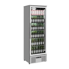 Dik Tip Şişe Soğutucu İki Kapılı 293 Litre Krom (Kanopisiz)