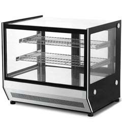 Set Üstü Pasta Teşhir Dolabı 75 cm  Sıcak (Panaromik Cam)
