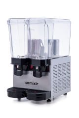 Samixir 40.SMI Klasik Twin Soğuk İçecek Dispenseri, 20+20 L, Fıskiyeli ve Karıştırıcılı, Inox