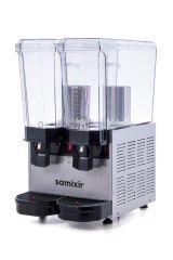 Samixir 40.SSI Klasik Twin Soğuk İçecek Dispenseri, 20+20 L, Fıskiyeli, Inox