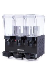 Samixir 60.SMMB Triple Klasik Fıskiyeli Karıştırıcılı ve Karıştırıcılı Soğuk İçecek Dispenseri, 20+20+20 L, Siyah