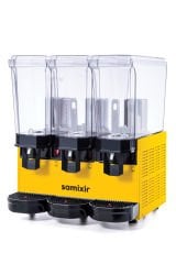 Samixir 60.SMMY Triple Klasik Fıskiyeli Karıştırıcılı ve Karıştırıcılı Soğuk İçecek Dispenseri, 20+20+20 L, SarıÜRÜN KODU : 023.60.SMMY