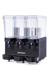 Samixir 60.SSMB Triple Klasik Fıskiyeli ve Fıskiyeli Karıştırıcılı Soğuk İçecek Dispenseri, 20+20+20 L, Siyah