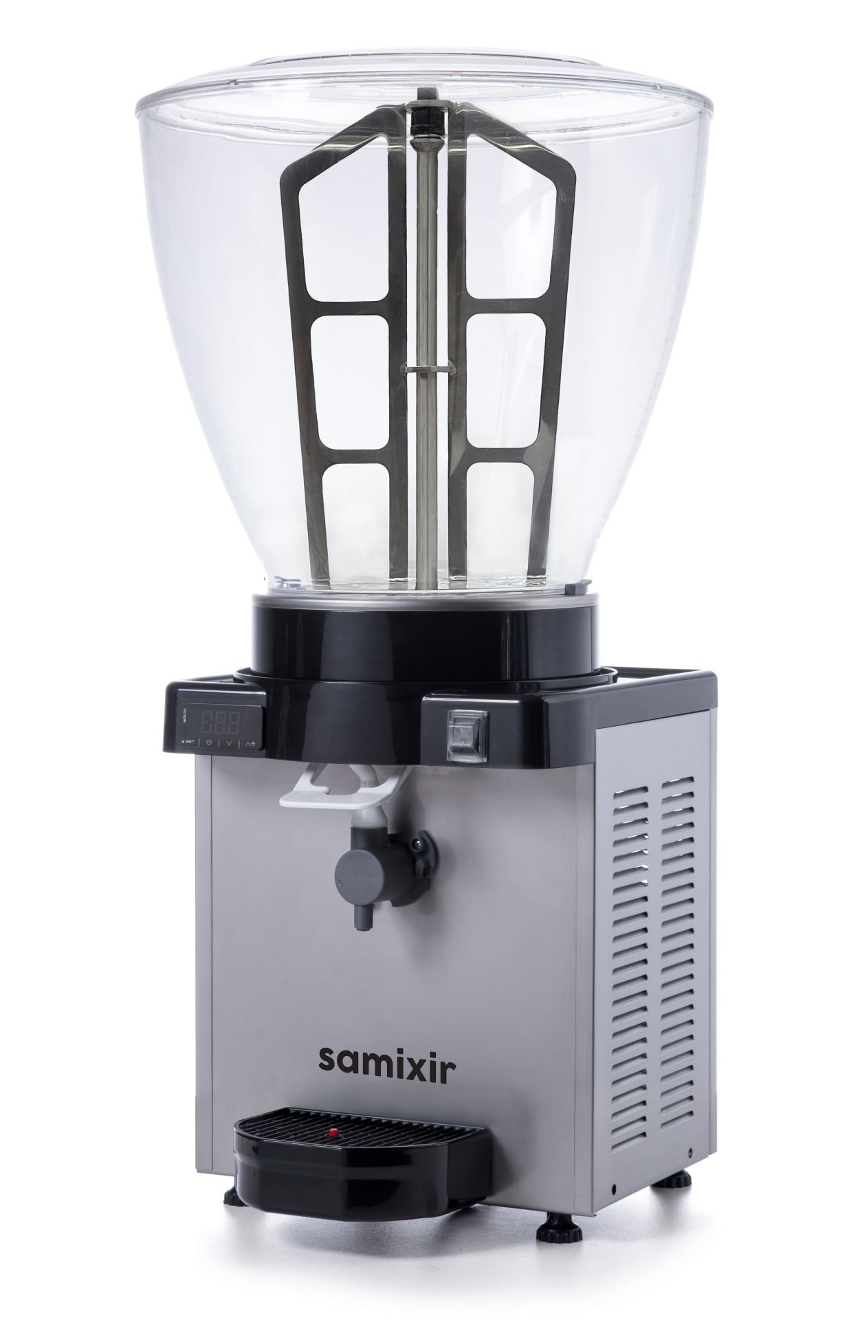 Samixir KAM40 Panaromik Dijital Köpüklü Ayran Dispenseri, 40 L, Inox