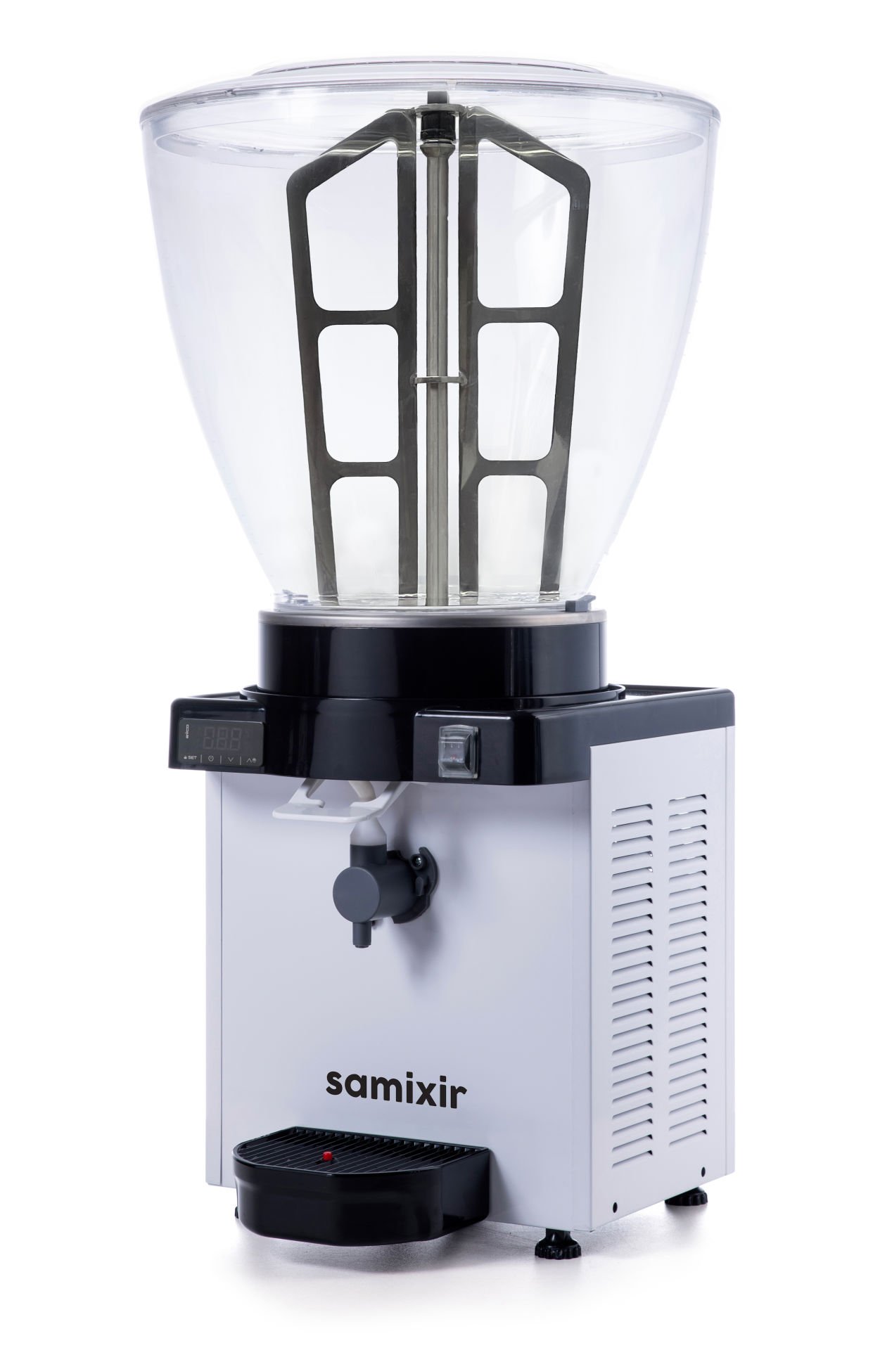 Samixir KAM40 Panaromik Dijital Köpüklü Ayran Dispenseri, 40 L, Beyaz