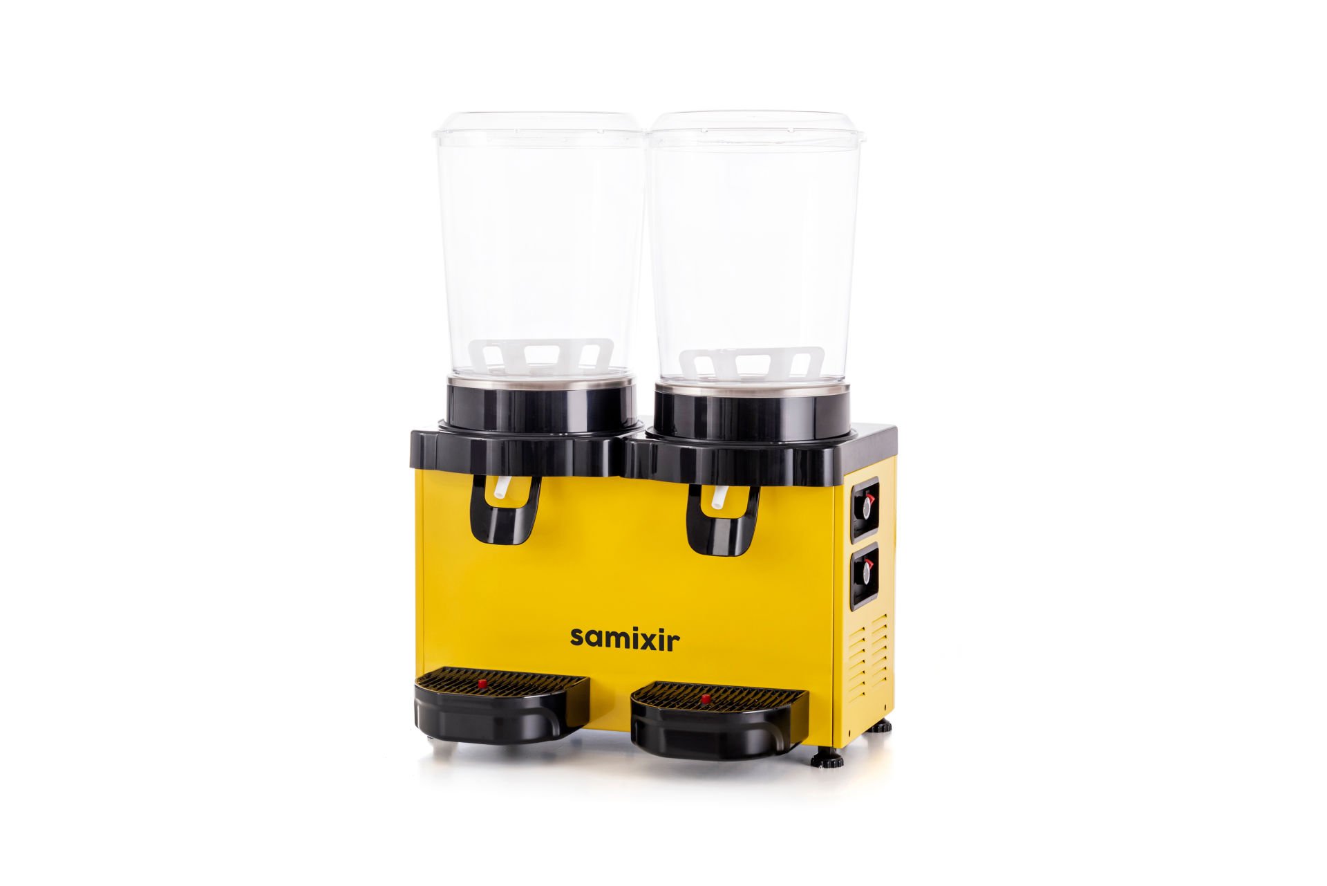 Samixir MM20 Panaromik Twin Soğuk İçecek Dispenseri, 10 L+10 L, Siyah