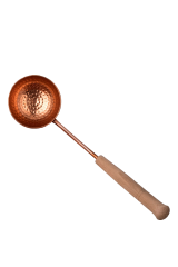 Göçek Sauna Kepçesi 11 Cm Makine Dövme Kırmızı