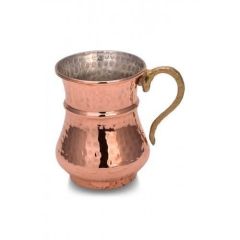 Kordonlu Maşrapa Makine Dövme 250 Ml Kırmızı