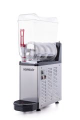 Samixir SLUSH12 Mono Ice Slush Granita Milkshake ve Soğuk Meyve Suyu Dispenseri, 12 L, Inox