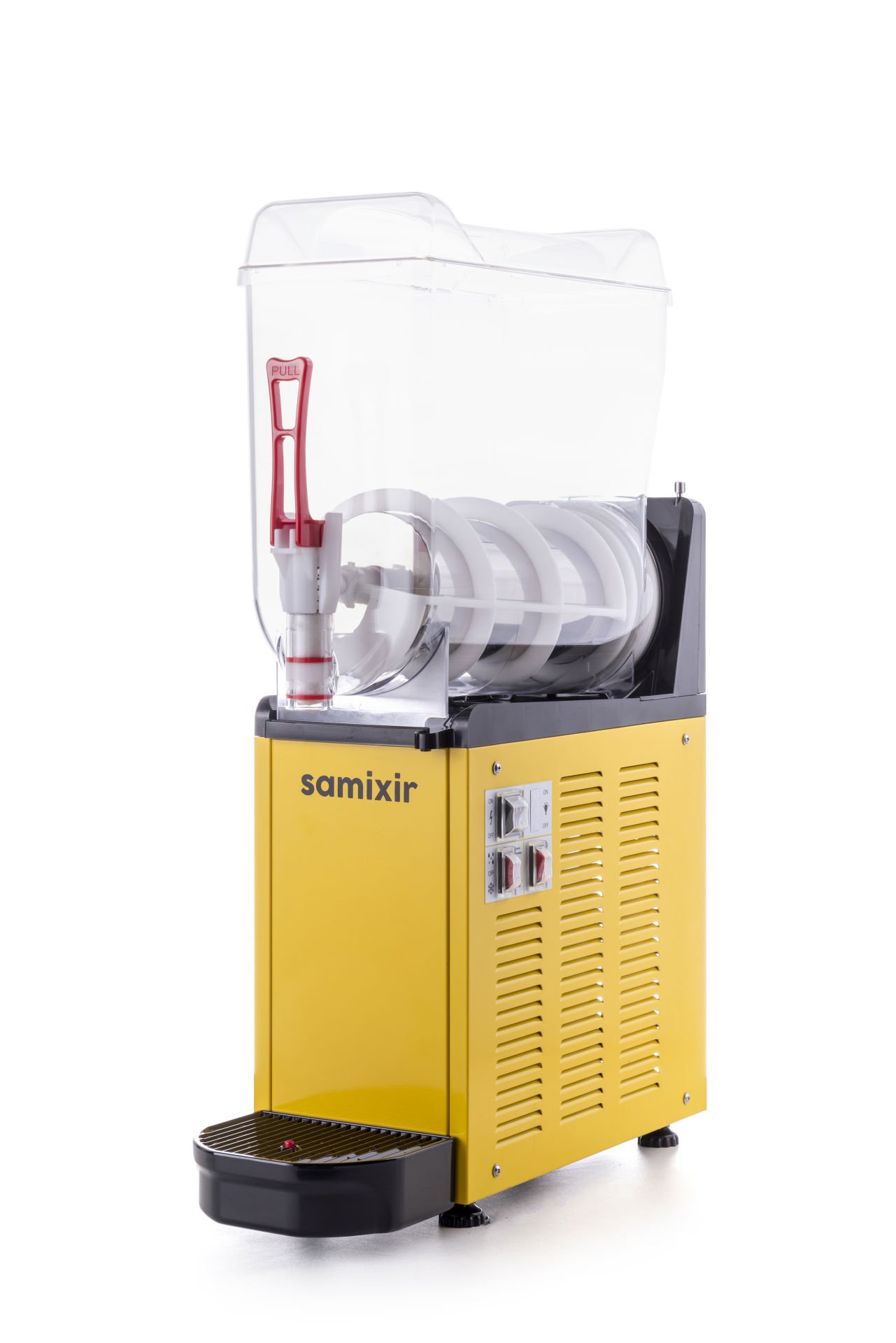 Samixir SLUSH12 Mono Ice Slush Granita Milkshake ve Soğuk Meyve Suyu Dispenseri, 12 L, SarıÜRÜN KODU : 023.SLUSH12.Y