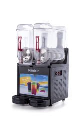 Ice slush makinenizi kaliteli ice slush konsantresi ile tamamlamak için tıklayın!Samixir SLUSH24 Allure Twin Ice Slush Granita Milkshake ve Soğuk Meyve Suyu Dispenseri, 12+12 L, Siyah