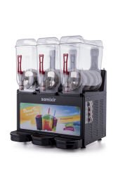Samixir SLUSH36 Allure Triple Ice Slush Granita Milkshake ve Soğuk Meyve Suyu Dispenseri, 12+12+12 L, SiyahÜRÜN KODU : 023.SLUSH36.BA