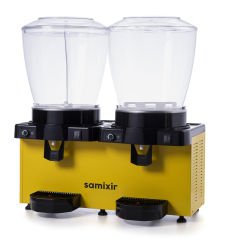 Samixir SS44 Panaromik Analog Twin Soğuk İçecek Dispenseri, 22+22 L, Fıskiyeli, SiyahÜRÜN KODU : 023.SS44.AB