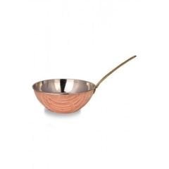 Wok Tava 25 Cm Sadece Taban El Dövme Kırmızı