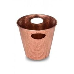 Mercan Buz Kovası 24 Cm El Dövme Kırmızı