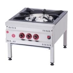 Üç Yanışlı Yer Ocağı Silverinox