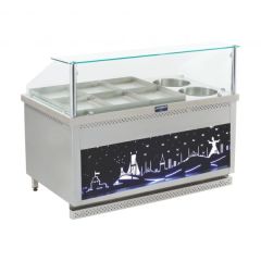 6+4 Kuru Yemek Tezgahı Gazlı Ce (Tepsili)